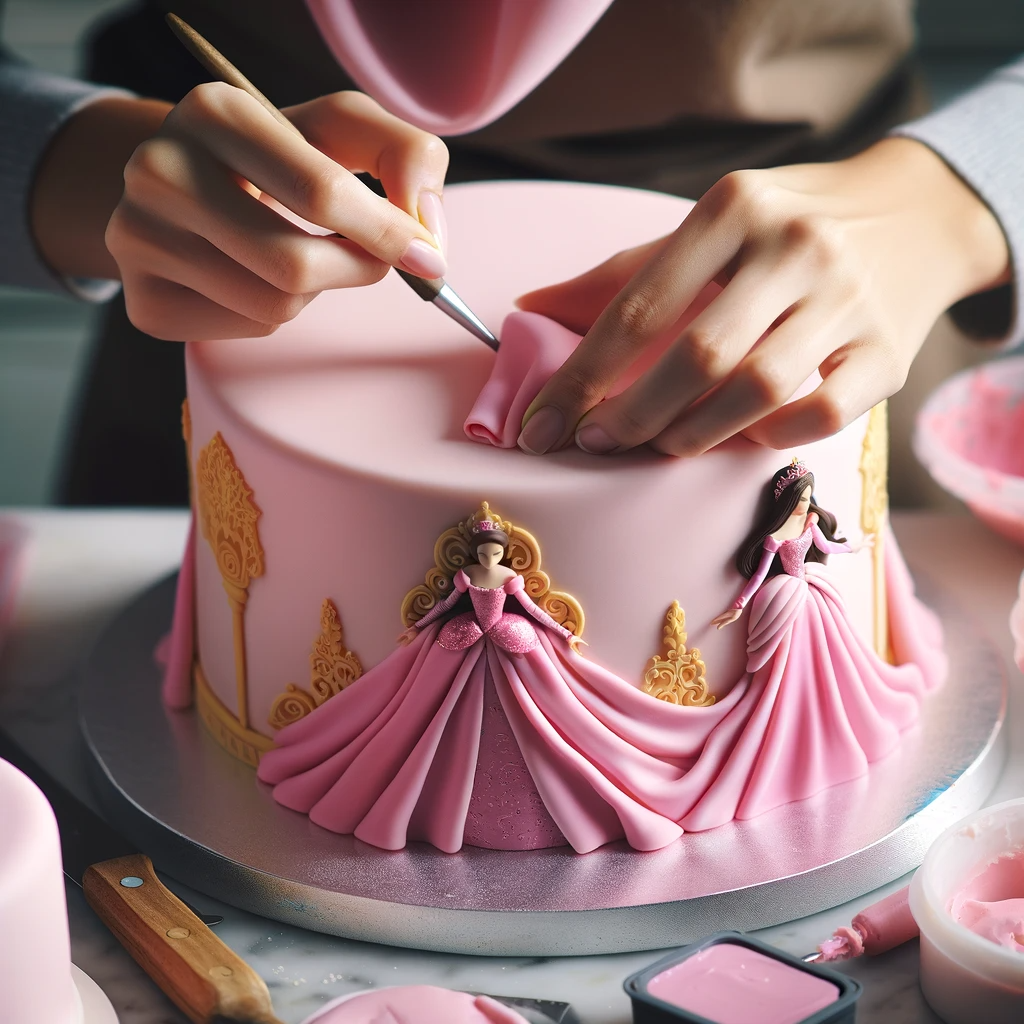 Sculpting and Assembling the Barbie Cake