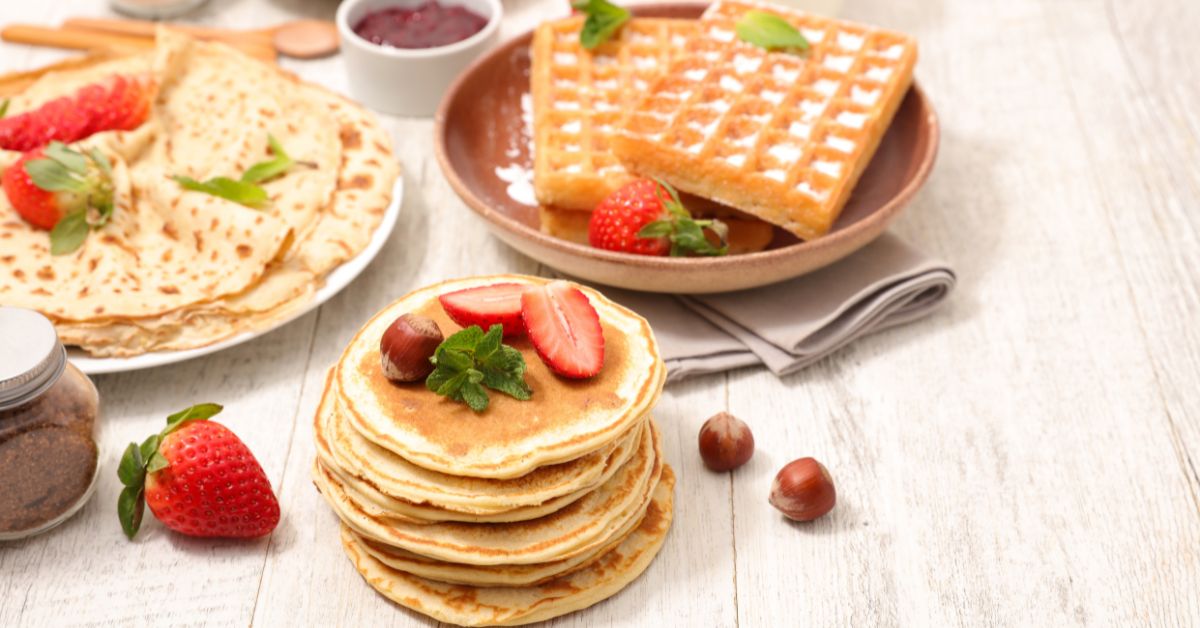 Toppings and Pairings pancakes waffles