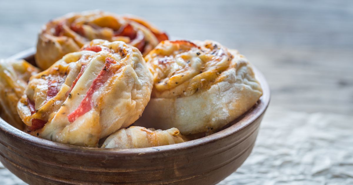 Assembling the Pizza Rolls